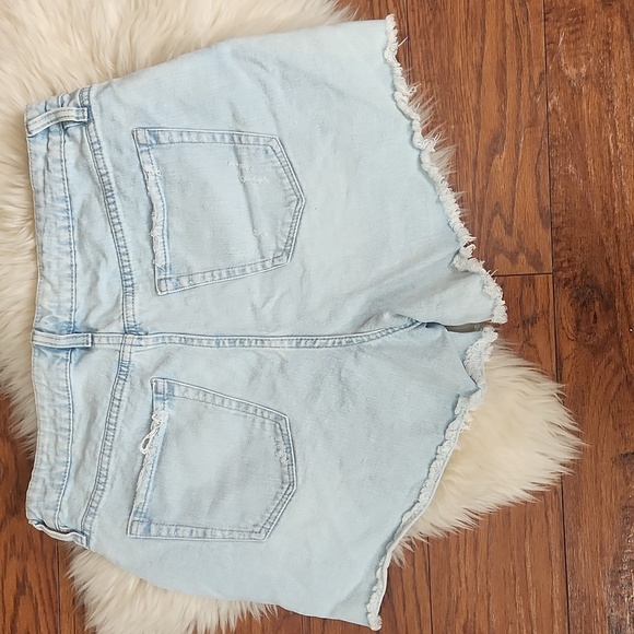 YMI Mom Fit Distressed Cutoff Jean Shorts - Picture 3 of 3